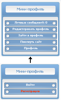 Мини профиль by Кириешка для сайта ucoz (Всё для uCoz)